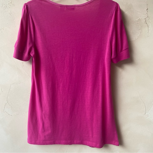 CATO | Tops | CATO Pink Graphic Scoop-neck Tee Shirt Size M Ladies - Picture 3 of 11